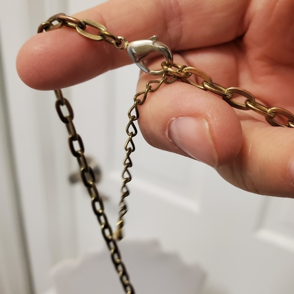 Fashion Jewelry necklace blue/gold - Picture 4 of 5